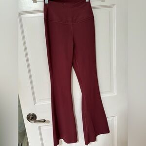 Yogalicious Maroon Flare Leggings Pants